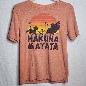 Disney The Lion King Terracotta Hakuna Matata Sunset Serenity Tee Size XL 14-16